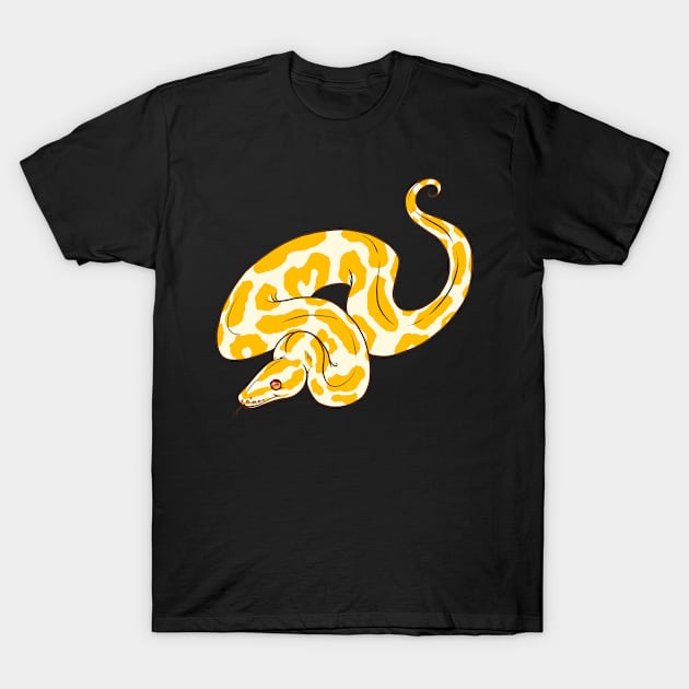 Albino Ball Python T-Shirt by TwilightSaint